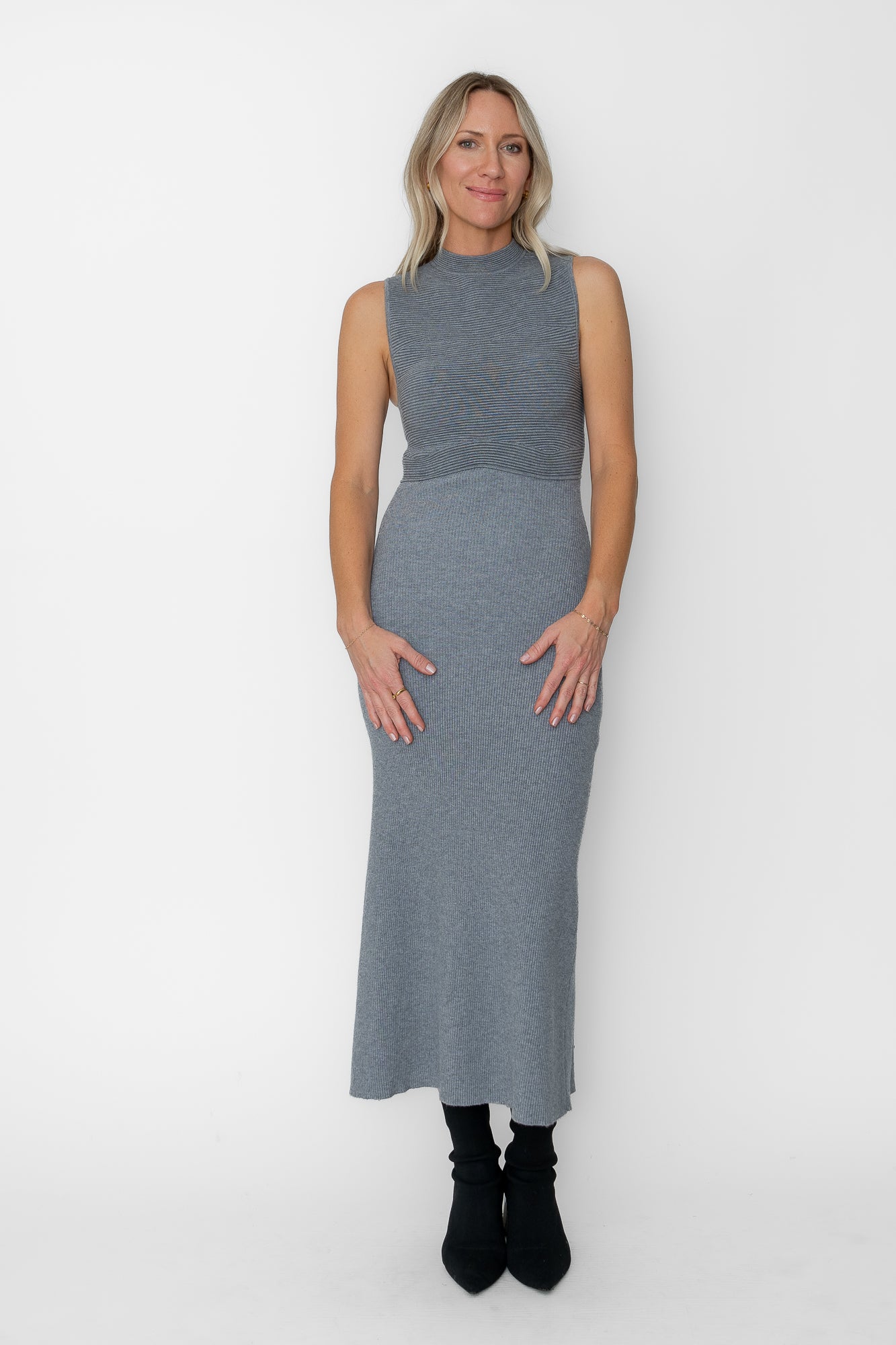 Maryline Ribbed Sweater Dress